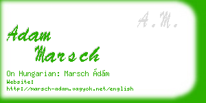 adam marsch business card
